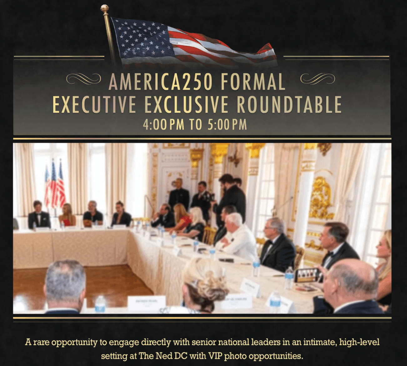 SUMMIT - BLACK TIE SOIRÉE & DINNER - EXECUTIVE ROUNDTABLE A ONCE-IN-A-LIFETIME, 2-DAY EXCLUSIVE EXPERIENCE image 7