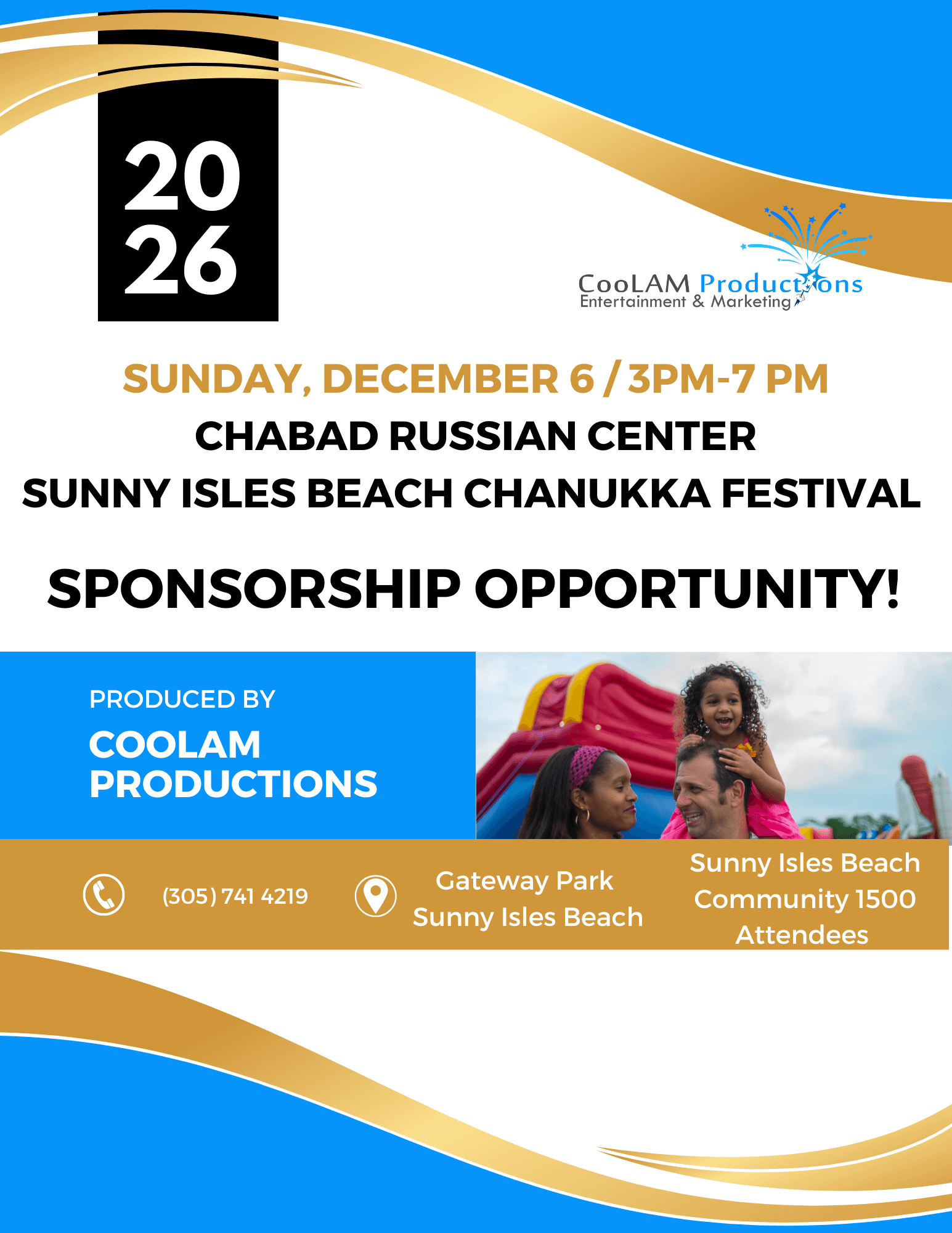 Chanukka Festival at Sunny Isles Beach December 6, 2026